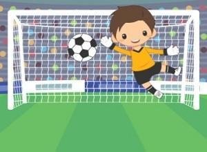 لعبة حارس مرمي الكرات الملونة