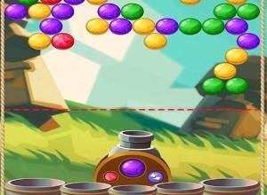 لعبة قاذف البالونات الملونة