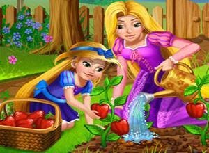 لعبة ابنة ريبونزيل و الزراعه