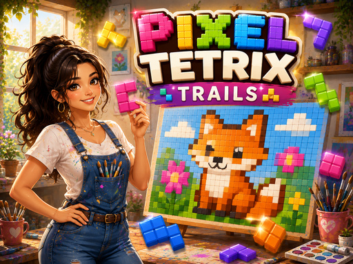 لعبة تيتريكس البلاكسي (Pixel Tetrix Trails)